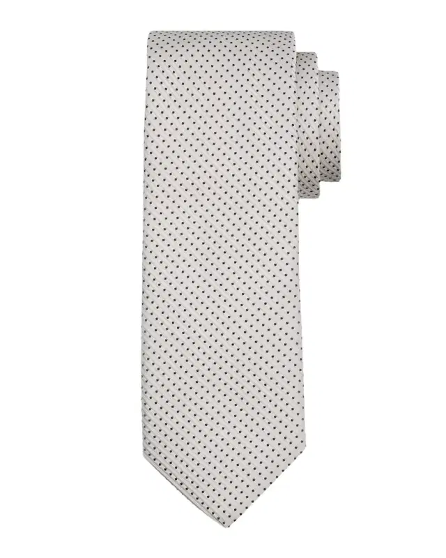 Men 's Micro-Polka Dot Jacquard Silk Tie