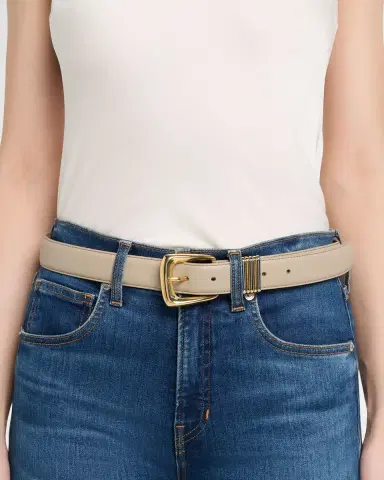 Veronica Beard Arch Leather Belt | Thumbnail 2