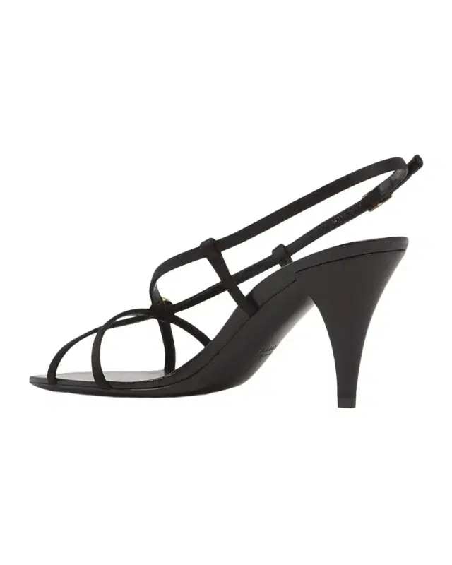 Versace 80mm Medusa Satin Strappy Sandals