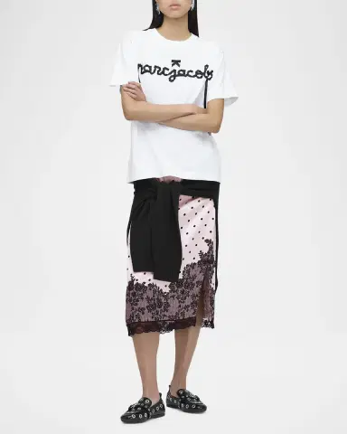 Marc Jacobs Ribbon Logo Oversized Tee | Thumbnail 6 Marc Jacobs Ribbon Logo Oversized Tee | Thumbnail 6