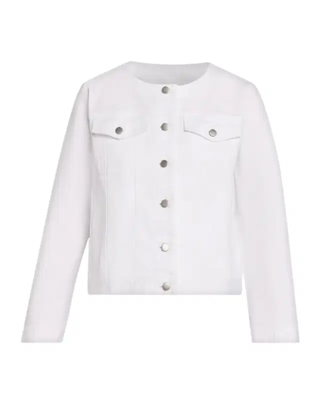 Eileen Fisher Button-Down Organic Cotton Denim Jacket