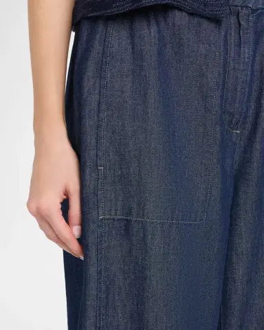 Eileen Fisher Wide-Leg Organic Cotton Denim Pants | Thumbnail 5 Eileen Fisher Wide-Leg Organic Cotton Denim Pants | Thumbnail 5
