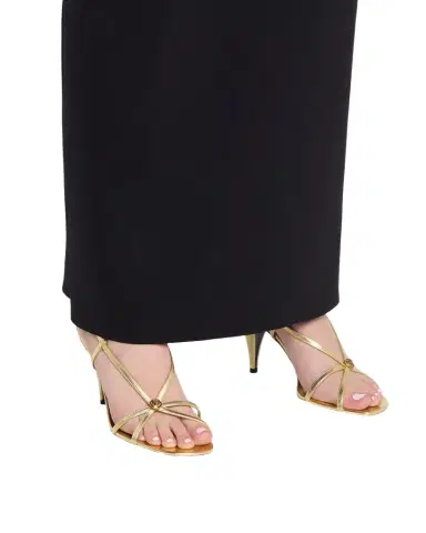 Versace 80mm Valentina Metallic Leather Sandals | Thumbnail 1 Versace 80mm Valentina Metallic Leather Sandals | Thumbnail 1