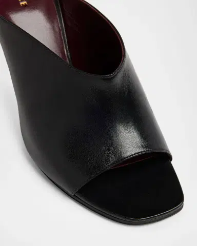Versace 80mm Medusa Lambskin Leather Mules | Thumbnail 2