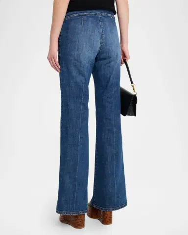 MAISON COMMON Mid-Rise Flare Sailor Jeans | Thumbnail 3