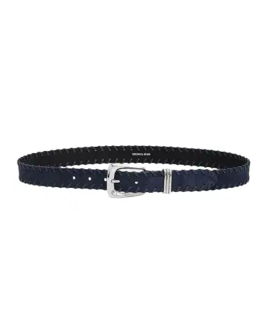 Veronica Beard Arch Suede Whipstitch Belt | Thumbnail 1