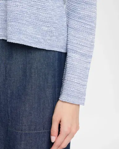Eileen Fisher Crewneck Melange Knit Sweater | Thumbnail 5 Eileen Fisher Crewneck Melange Knit Sweater | Thumbnail 5