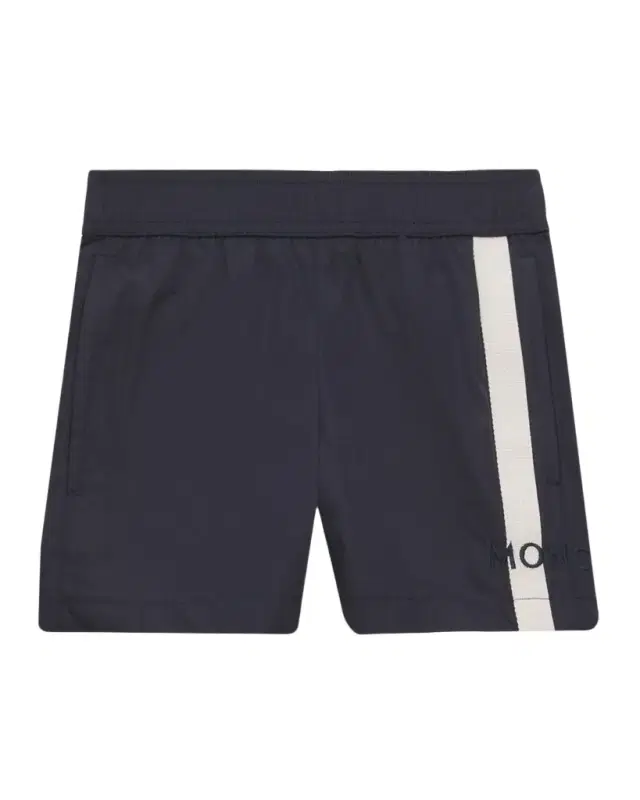 Moncler Boy 's Logo-Embroidered Swim Shorts, Size 4-6