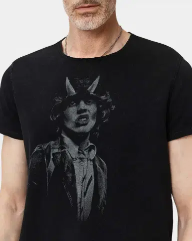 JOHN VARVATOS Men's AC/DC Highway to Hell Raw-Edge Crewneck T-Shirt | Thumbnail 7 JOHN VARVATOS Men's AC/DC Highway to Hell Raw-Edge Crewneck T-Shirt | Thumbnail 7