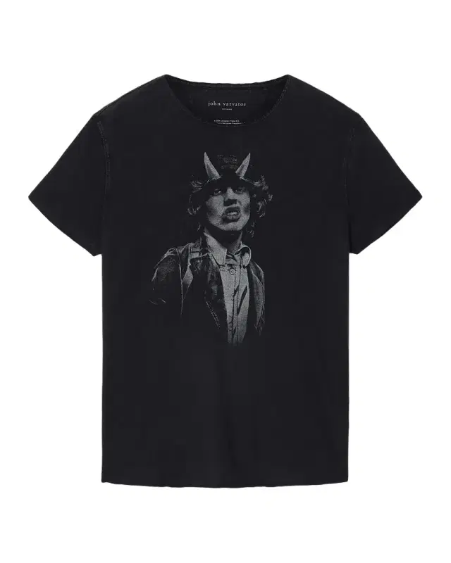 Men 's AC/DC Highway to Hell Raw-Edge Crewneck T-Shirt