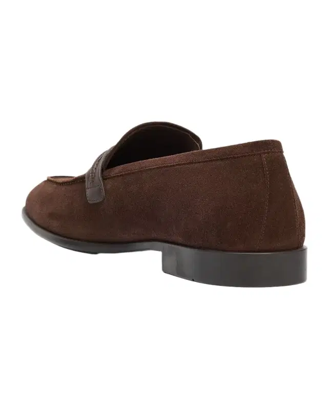 Ferragamo Men 's Terence Suede Side-Gancio Loafers
