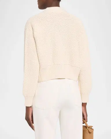 Majestic Filatures Cropped Organic Cotton Cardigan | Thumbnail 3 Majestic Filatures Cropped Organic Cotton Cardigan | Thumbnail 3