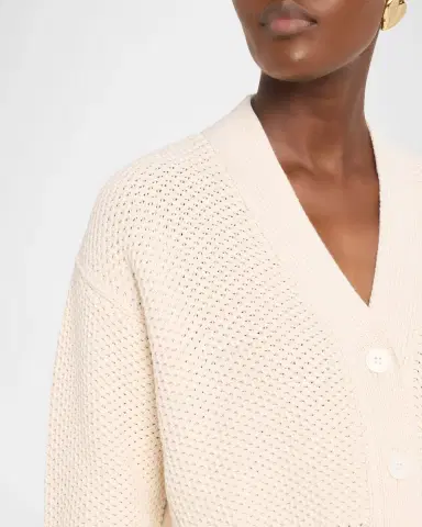 Majestic Filatures Cropped Organic Cotton Cardigan | Thumbnail 5 Majestic Filatures Cropped Organic Cotton Cardigan | Thumbnail 5