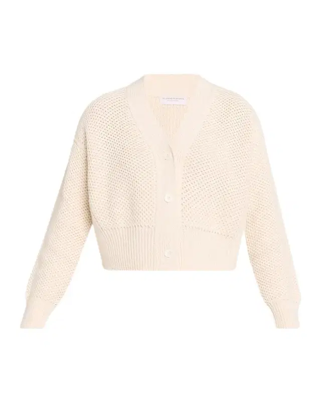 Majestic Filatures Cropped Organic Cotton Cardigan