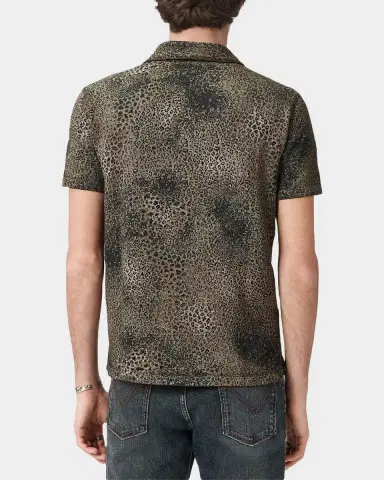 JOHN VARVATOS Men's Perkins Degrade Jacquard Polo Shirt | Thumbnail 3 JOHN VARVATOS Men's Perkins Degrade Jacquard Polo Shirt | Thumbnail 3