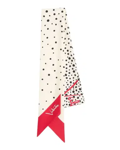 Valentino Garavani Little Stars Starry Silk Bandeaux Scarf | Thumbnail 1 Valentino Garavani Little Stars Starry Silk Bandeaux Scarf | Thumbnail 1