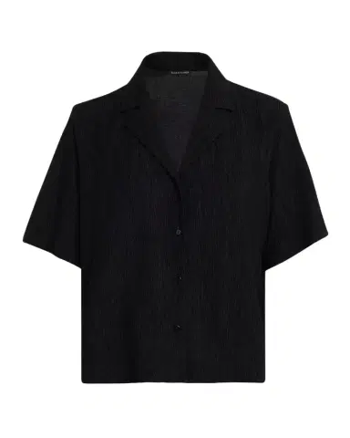 Eileen Fisher Crinkled Boxy Button-Front Shirt | Thumbnail 1