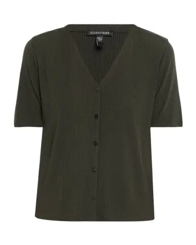Eileen Fisher V-Neck Rib Knit Jersey Top | Thumbnail 1 Eileen Fisher V-Neck Rib Knit Jersey Top | Thumbnail 1