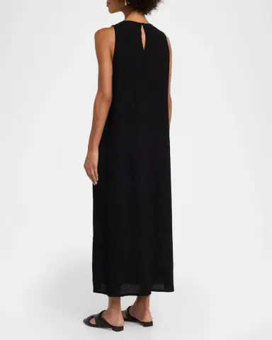 Eileen Fisher Sleeveless Crinkled Maxi Shift Dress | Thumbnail 2 Eileen Fisher Sleeveless Crinkled Maxi Shift Dress | Thumbnail 2