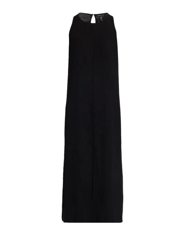Eileen Fisher Sleeveless Crinkled Maxi Shift Dress