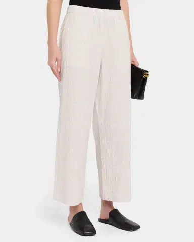 Eileen Fisher Wide-Leg Crinkled Ankle Pants | Thumbnail 4 Eileen Fisher Wide-Leg Crinkled Ankle Pants | Thumbnail 4