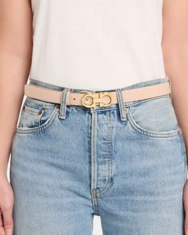 Ferragamo Reversible Leather Gancini Belt | Thumbnail 2