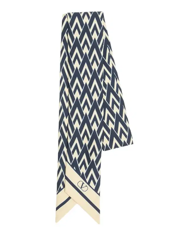 Valentino Garavani Toute La V Silk Bandeau Scarf