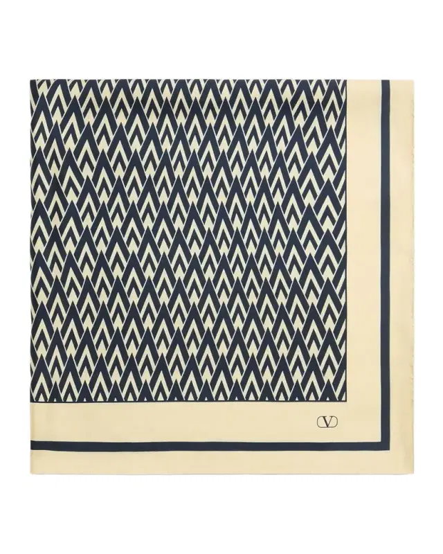 Valentino Garavani Toute La V Silk Scarf
