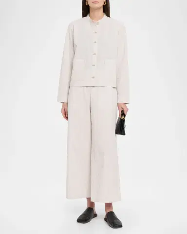 Eileen Fisher Seersucker Check Shirt Jacket | Thumbnail 2 Eileen Fisher Seersucker Check Shirt Jacket | Thumbnail 2
