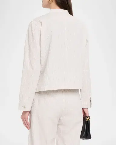 Eileen Fisher Seersucker Check Shirt Jacket | Thumbnail 3 Eileen Fisher Seersucker Check Shirt Jacket | Thumbnail 3