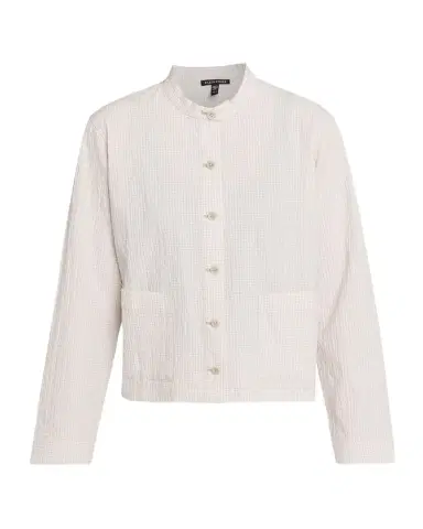 Eileen Fisher Seersucker Check Shirt Jacket | Thumbnail 1 Eileen Fisher Seersucker Check Shirt Jacket | Thumbnail 1