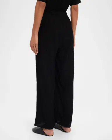 Eileen Fisher Crinkled Wide-Leg Ankle Pants | Thumbnail 3