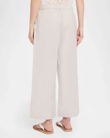 Eileen Fisher Seersucker Check Organic Cotton Pants | Thumbnail 3 Eileen Fisher Seersucker Check Organic Cotton Pants | Thumbnail 3