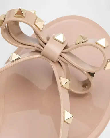 Valentino Garavani Summer Rockstud Jelly Thong Sandals | Thumbnail 4 Valentino Garavani Summer Rockstud Jelly Thong Sandals | Thumbnail 4