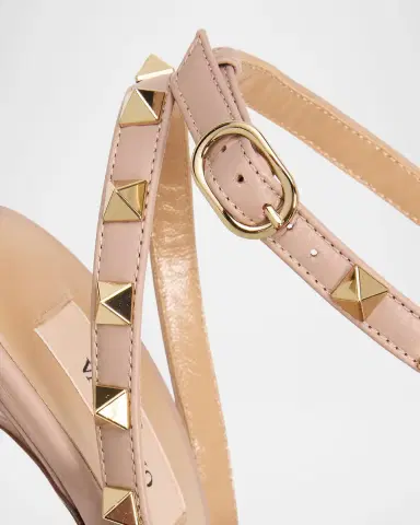 Valentino Garavani 100mm Rockstud Patent Leather Pumps | Thumbnail 4