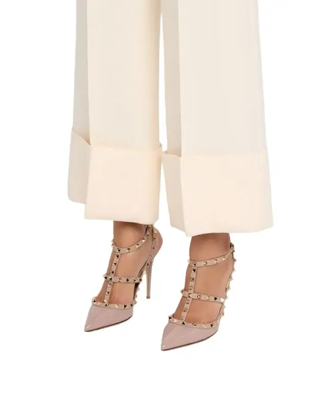 Valentino Garavani 100mm Rockstud Patent Leather Pumps
