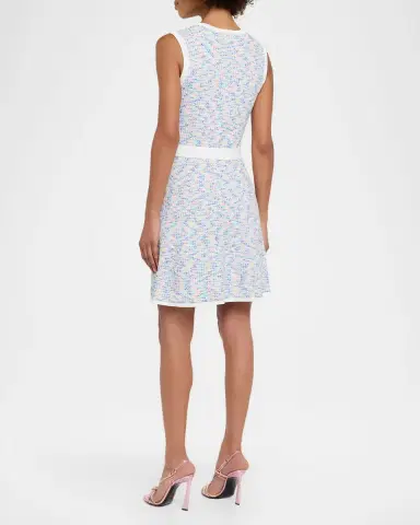 Shoshanna Coco Sleeveless Tweed Knit Mini Dress | Thumbnail 3