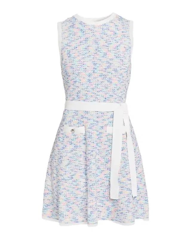 Coco Sleeveless Tweed Knit Mini Dress