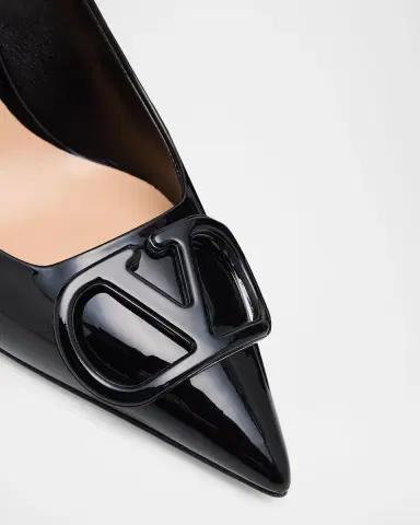 Valentino Garavani 80mm VLogo Patent Leather Pumps | Thumbnail 4