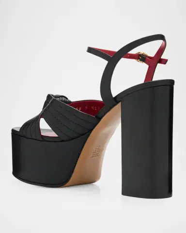 Valentino Garavani 125mm Crashers Leather Platform Sandals | Thumbnail 3 Valentino Garavani 125mm Crashers Leather Platform Sandals | Thumbnail 3