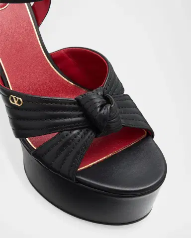 Valentino Garavani 125mm Crashers Leather Platform Sandals | Thumbnail 4 Valentino Garavani 125mm Crashers Leather Platform Sandals | Thumbnail 4