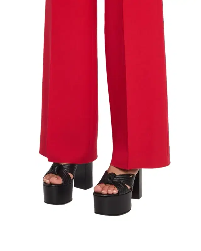 Valentino Garavani 125mm Crashers Leather Platform Sandals