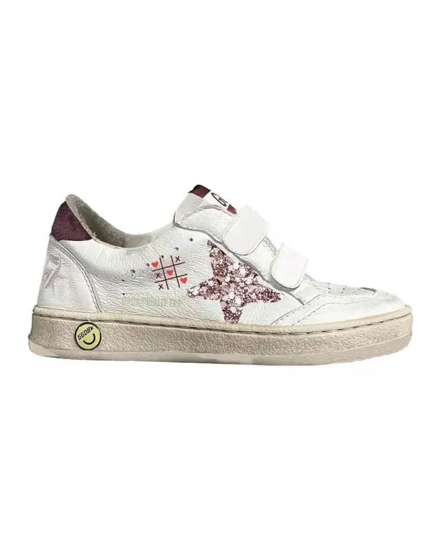Girl 's Ballstar Leather Sneakers, Toddler/Kids