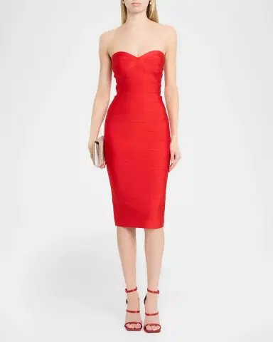 Retrofête Drussie Bandage Knit Midi Dress | Thumbnail 2 Retrofête Drussie Bandage Knit Midi Dress | Thumbnail 2