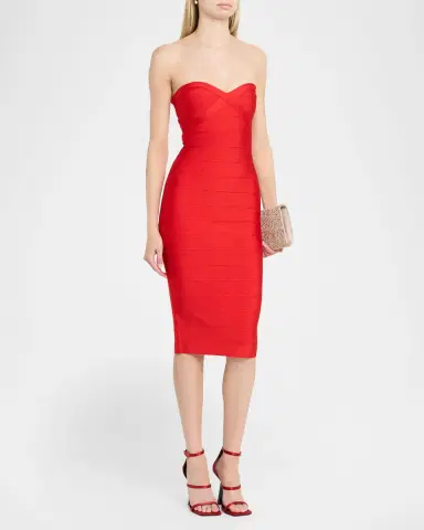 Retrofête Drussie Bandage Knit Midi Dress | Thumbnail 4 Retrofête Drussie Bandage Knit Midi Dress | Thumbnail 4