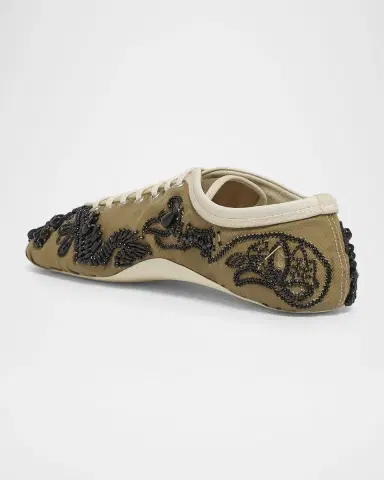 Dries Van Noten Embroidered Ballerina Sneakers | Thumbnail 3