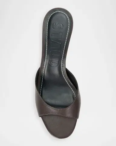 Staud Brigitte Leather Wedge Sandals | Thumbnail 4