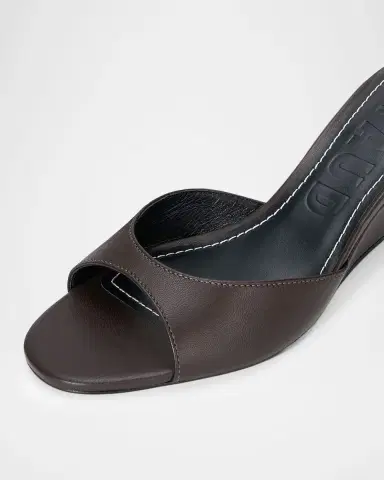 Staud Brigitte Leather Wedge Sandals | Thumbnail 5