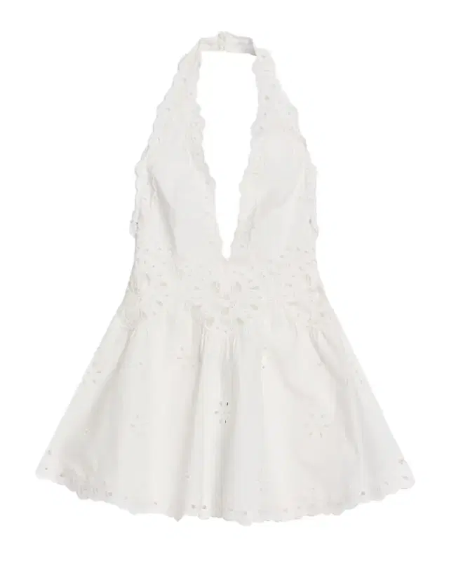 Beranice Embroidered Halter Mini Dress