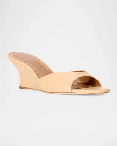Staud Brigitte Leather Wedge Sandals | Thumbnail 2